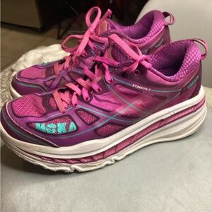 Hoka Women's Vibrant Magenta and Pink Running Shoes